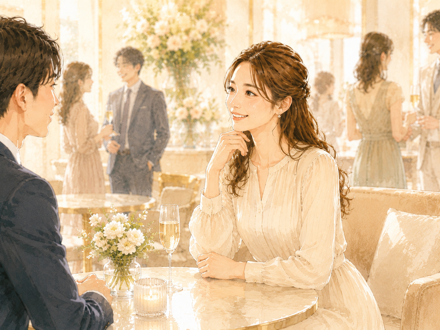 女性向け婚活パーティー活動サービスのイメージ